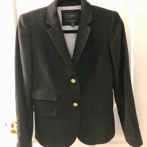 J.Crew schoolboy blazer in black. Size 0.